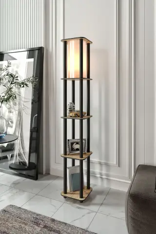 Estantes Kare Dekoratif Raflı Lambader